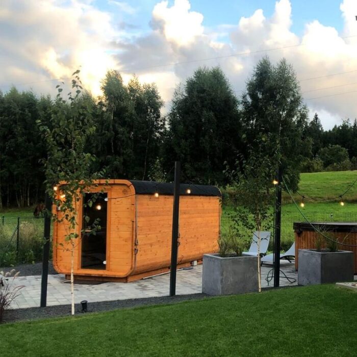 Sauna beczka qbik lux